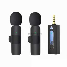 Microphones K35 wireless Lavali microphone with 3.5mm circular jack automatic noise reduction collar used for camera recordingQ