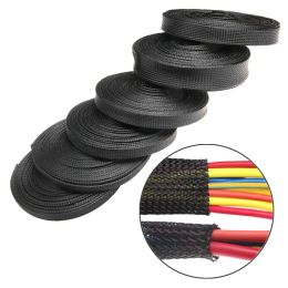 1/5/10/20M Expandable Cable Sleeve Wire Protecting Tight Protective Sheath PET Insulated Braid Sleeving 4/6/8/10/12/15/20/25mm