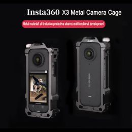 Accessories Camera cage Metal Expansion Frame Case For Insta360 X3 Rabbit Cage Ring Protective Housing for Insta360 X3 Camera Accessories