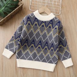 Boys Pullover Sweaters Spring Autumn 3 4 5 6 7 8 Years Old Children Knitting Woollen Sweater Clothing For Baby Kids Sweatshirts