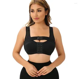 Women's Shapers Women Post- Shaper Front Closure Bra Compression Posture Corrector Crop Top With Breast Support Band Shaping