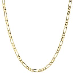 14K Yellow Gold Solid 2mm Thin Women's Figaro Chain Link Necklace 18 257C