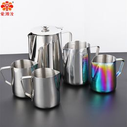 Aixiangru-Steel Coffee Cup Pitcher, Espresso Milk Frother,Barista Latte Cups, Measuring 600 ml, 900ml, 350ml