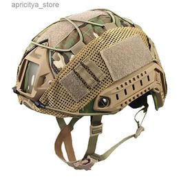 Cycling Helmets 1PCS Tactical Helmet Cover for Fast MH PJ BJ Helmet Airsoft Paintball Army Helmet Cover Military Accessories Cycling Net L48