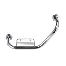 50cm Steel Grab Bar Bathroom Safety Rail Handle with Towel Soap Holder Elderly Disabled Help Handrail for Bathtub Toilet Shower