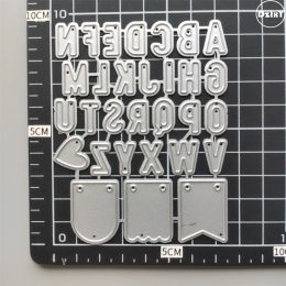 (25 Styles) 26 English Alphabet Letters Metal Cutting Dies DIY Scrapbooking Paper Photo Album Crafts Mould Cards Punch Stencils