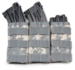 Tactical M4 M16 AK Molle Triple Magazine Pouch Military Army Accessories Airsoft Paintball Hunting Open Top Mag Bag Holder