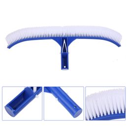 1Pc plastic + Alloy Swimming Pool Brush Vacuum Algae Cleaning Brush Head 25*4.7cm/45*4cm/42*4cm Outdoor Pool Cleaner Durable