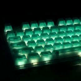 Accessories 104 Key Transparent Keycaps ANSI/ISO OEM Profile ABS Material Keycap for Mechanical Keyboard 61/87/104 Layouts