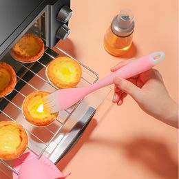 1Pc Food Grade Silicone Basting Brush Heat-Resistant Baking Brush Grilling Brush Oil Brush Baking BBQ Tools Accessories