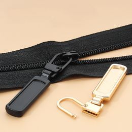 5pcs Universal Zipper Head Accessories Removable Replace The Backpack Jacket Metal Zipper Pendant Bag Zipper Buckle Jacket