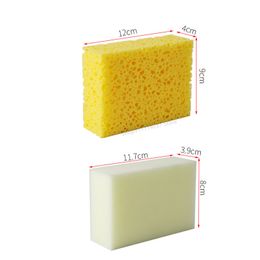 2pcs Pottery Art Sponge Set Yellow White Water-absorbing Moisturizing Square Sponge DIY Ceramic Repair Blank Clay Cleaning Tools