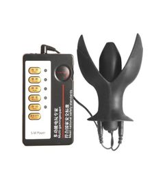 Adult Toys Electro Butt Plug Silicone Anal Vibrator Massager Stimulation BDSM Estim Torture Kit Masturbation for Unisex3939180