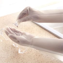 Household Gloves Non-slip Soft Dish Washing Glove Safety Finger Protective Cleaning Tool Housework Waterproof Rubber Antifouling
