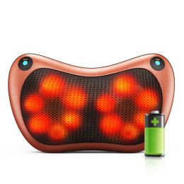 Electric Massager Neck Shoulder Back Body Electric Massage Pillow Portable Electric Shiatsu Massager Home Car 8/12/18 Heads