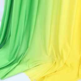 2 tone ombre spandex fabric gradient elastic material for dancerwear leotard Latin Clothing Lycra Stretch Fabric by Yard