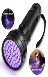 High Quailty 51 UV Ultraviolet LED Flashlight Violet Blacklight Black Light Torch 395 nM Aluminium Shell UV Torches Mini Lights fla4295836