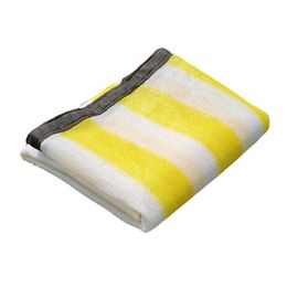 Yellow White Stripe Sun Shade Sail Outdoor Garden Flower Plant Shading Net Balcony Courtyard Swimming Pool Sun Shelter