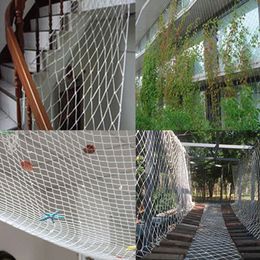 Protective Net Diameter 4/5/6MM Mesh 3/5/10CM Fence Rope Netting Garden Plant Climbing Outdoor Home Balcony Railing Guardrail