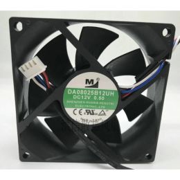 Pads New DA08025B12UH 12V 0.5A Large Air Volume Inverter Power Cooling Fan 8025 8CM 80*80 * 25mm