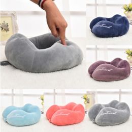 mylb U-Shape Travel Pillow for Airplane Inflatable Neck Pillow Travel Accessories Comfortable Pillows for Sleep Home Textile