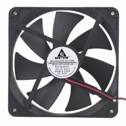 Cooling 1Pieces Gdstime DC 12v 2Pin 140MM x 25mm Brushless PC Computer Cooling Fan