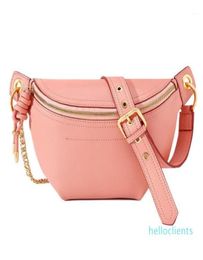 Genuine Leather Women Waist Bag Brand Designer Fanny Pack Women Leather Chest Bag Small Zipper Bags Phone Purse19940692