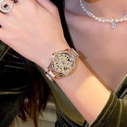 2024 Sunflower Ceramic Watch Womens Small and Luxury Mechanical Brand Authentic Trend