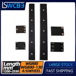 External Dual-axis Linear Guide WGR80 Photographic Equipment Optical Axis Slide +4 6-wheel Slider, Any Length