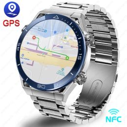 Watches For Android IOS NFC Smart Watch Men GPS Sport Tracker 1.50 inch AMOLED 454*454 HD Screen Heart Rate ECG+PPG BT Call SmartWatch