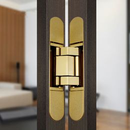 G40 Casement Door Black Hidden Hinge indoor Side Hung Wooden Door 180 Degree Gate Invisible Hinge Home Hardware Accessories