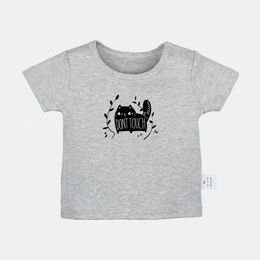 So Lazy Can't Move Cat Don't Touch Me Cat Design Newborn Baby T-shirts Toddler Graphic Solid Colour Short Sleeve Tee Tops