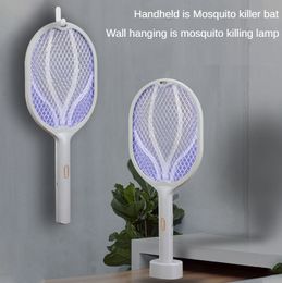 USB Rechargeable Bug Zapper Racket Portable Handheld Electric Fly Swatter Mosquito Trap Large Fly Zapper for Home, Garden