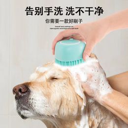 Pet Silicone Bath Brush Massage Shower Comb Exfoliator Grooming Scrubber Cat Dog Berus Sikat Mandi Kucing Pet Shower Brush Comb