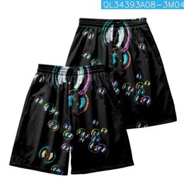 Colorful Bubbles Printed Black Loose Japanese Men Women Kimono Beach Shorts Streetwear Yukata Shirt Haori Cardigan Cosplay