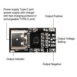 PD/QC Decoy Board Fast Charge USB Boost Module Type-c PD3.0 QC3.0/2.0 9V 12V 15V 20V Fast Charge Trigger Polling Detector Module