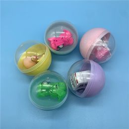 5/10Pcs 65MM Children's Mini Animal Toys Fun Mixed Surprise Egg Capsule Egg Ball Model Toy Random Mix Vending Machine