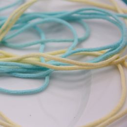 3MM Candy Color Elastic Band Mask Rope Rubber Band Tape Ear Cord String Ear Hanging Rope DIY Protective Craft Sewing Accessories