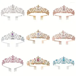 Headpieces Wedding Hair Tiara Crystal Bridal Crown With Comb Rhinestone Prom Diadem Tiaras And Crowns Accessories