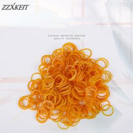 16*1.4mm Yellow Office Rubber Ring Rubber Bands Strong Elastic Bands Stationery Holder Band Loop School Office Supplies