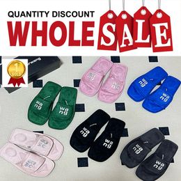 2024 Top Quality Slippers Designer Sandals Luxury Women Velvet material rhinestone Velcro tape GAI party Soft Room Platform offical slider