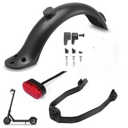 Durable Scooter Mudguard for Xiaomi Mijia M365 M187 Pro 1S Electric Scooter Tyre Splash Fender Taillight Bracket Back Guard Wing