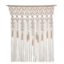 Wall Hanging Macrame Curtain Bohemian Hand Woven Tapestry Perfect Door Curtain Macrame For Bedroom Wedding Decoration