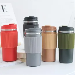 Water Bottles Travel Car Insulated Bottle Creative Portable Fashion 450ml Simple Ins Wind Heat Men And Women Wholesale Thermal Mug