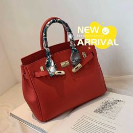 Luxury A Birkns Wedding Bag Big Handbag Large Capacity Bag 2024 New Western-style Handbag Sense Single Shoulder Crossbody Bag