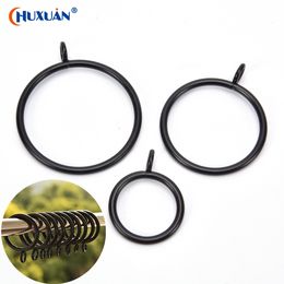 10pcs New And High Quality Black Metal Curtain Rings Hanging Rings For Curtains And Rods 5 Sizes Essential Home Products