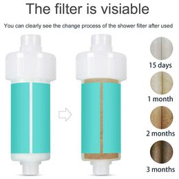 Bathroom Shower Filter Herb Scent Bath Water Purifier - Chlorine Removal Water Softener - Reduces Dry Itchy Skin,Dandruff