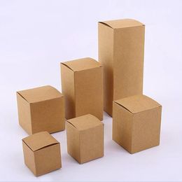 50pcs/lot Kraft Paper Cardboard Box Gift Packaging Box For Candy/Cookie/Jewelry Stoarge Cardboard Boxes