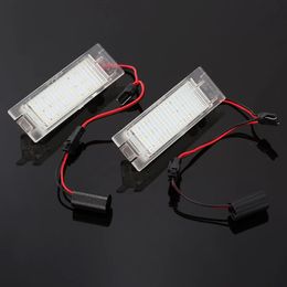 2 Pcs For Opel Astra H J OPC Corsa C D Insignia Car LED Number Licence Plate Lights Lamp Auto Replacement Accessories