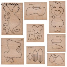 Chzimade Animal Bear Toys Leather Cutting Dies Wooden Mould For Diy Die Cutter Machine Handmade Tools